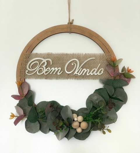 Guirlanda Bem Vindo Eucalipto