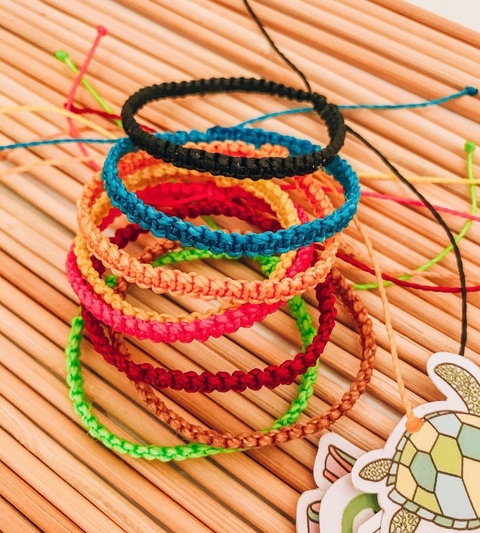 Pulseiras de macramê