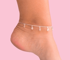 Tornozeleira gotas de cristal - comprar online