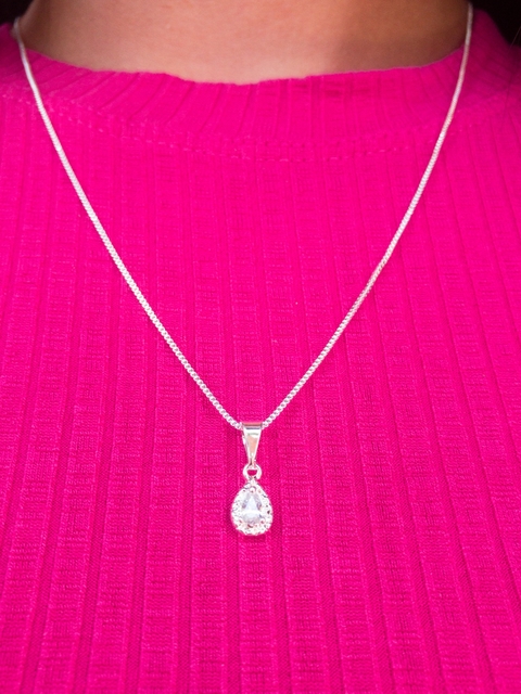 Colar gota cristal
