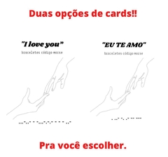 Pulseiras Código Morse na internet