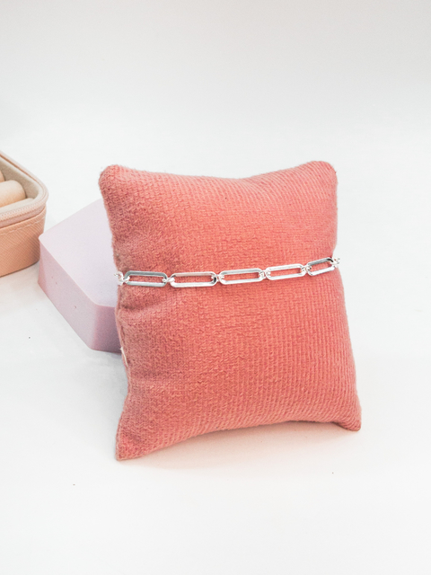 Pulseira elos quadrados