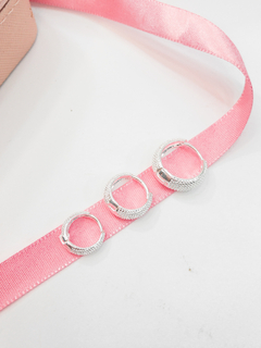 Trio de argolinhas boleada - comprar online