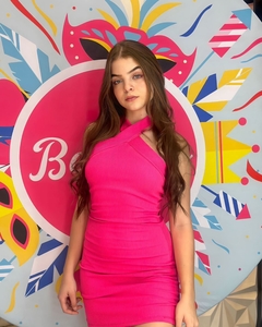 Vestido detalhe no Pescoço - Rpinkfahion