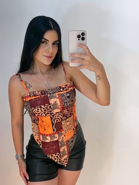 Blusa Lenço Amarração