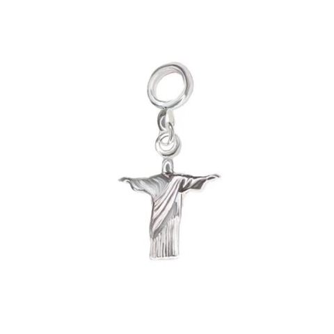 Berloque Cristo Banhado a Prata