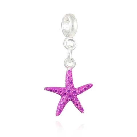 Berloque Estrela do Mar Banhado a Prata