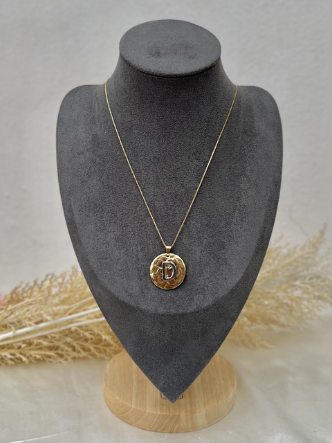 Colar Iniciais Prata/Dourado