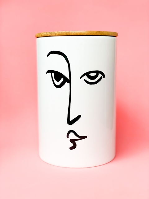 Pote hermético Faces Homem
