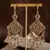 Brincos Vintage com Borlas de Zircão e Diamantes – Design Redondo Envelhecido, Estilo Luxuoso e Personalidade Única/ Cód. JBR0015 - loja online