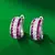 Brincos de Argola Femininos com Zircão Redondo/ Cod. JBR0010 - comprar online