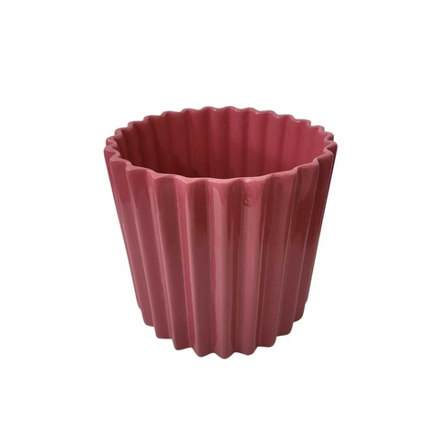 Vaso Henri Rosa 17x16x17cm