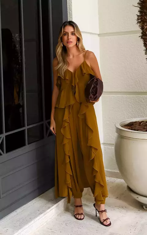 BLUSA TUNICA BABADOS CHIFFON