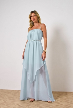 VESTIDO LONGO EM CHIFFON SILK TOUCH - comprar online