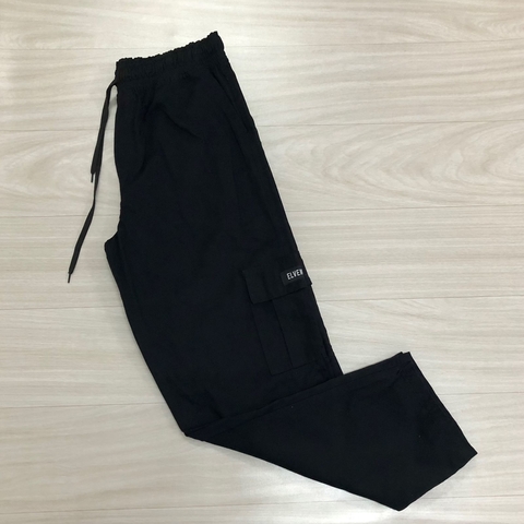 Calça Cargo Reta Elven - Preta