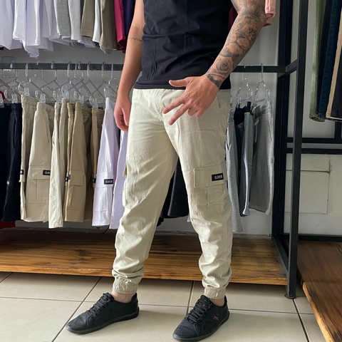 Calça Cargo Jogger Elven - Areia