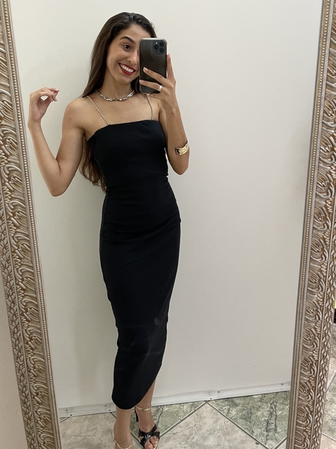 Vestido canelado tubinho - comprar online