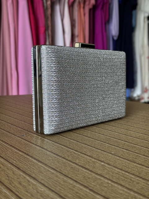 clutch para festa prata - comprar online