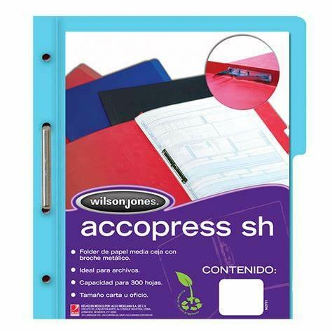 CARPETA ACCOPRES BROCHE OFICIO AZUL CL
