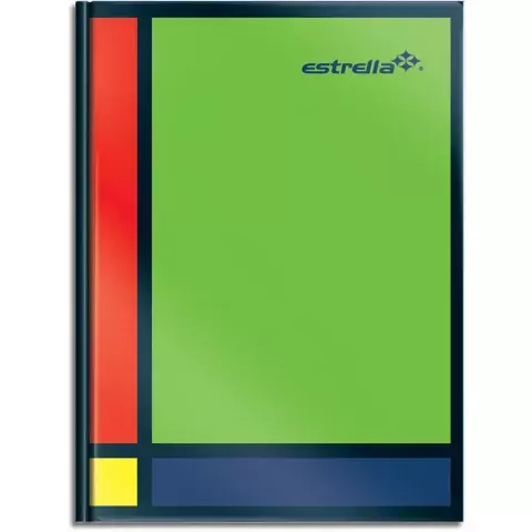 LIBRETA EMPASTADA FORMA FANCESA 96H RAYADO ESTRELLA