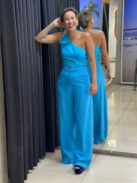 CALÇA ALFAIATARIA BOTÕES FRENTE