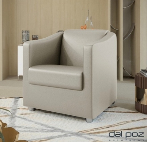 Poltrona Decorativa Mariana Dal Poz bege