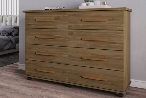 Comoda jade 8 gav freijó luxo móveis primus