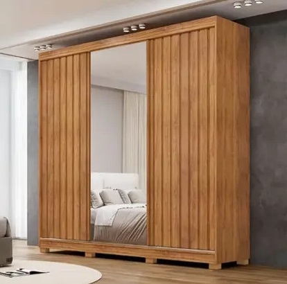 GUARDA ROUPA TERESOPOLIS CEDRO ESTRUTURA MDF