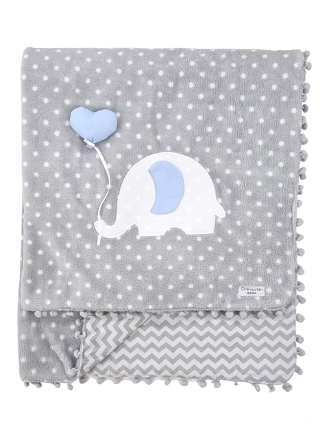 Manta elefante azul