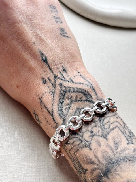 Pulseira elo redondo