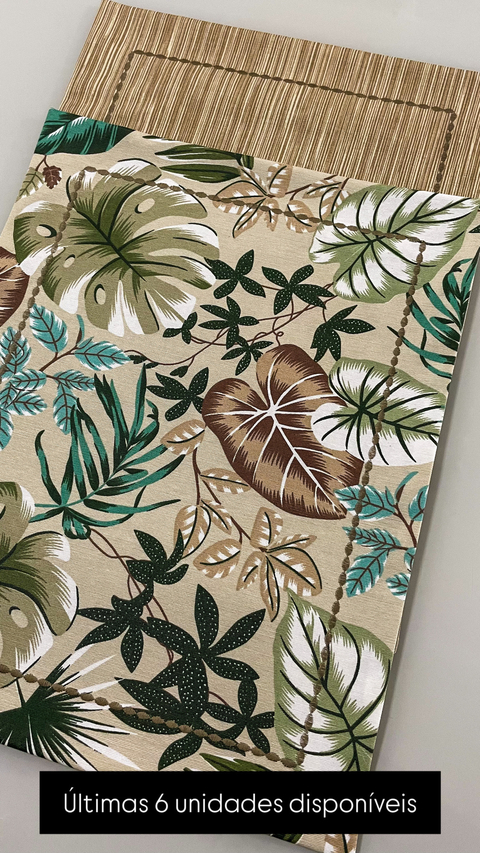 Lugar Americano DUPLA FACE 100% Impermeável - Folhagens Tropical (Unidade) - comprar online