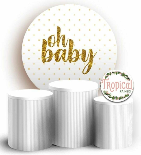 KIT PAINEL E TRIO DE CAPAS OH BABY