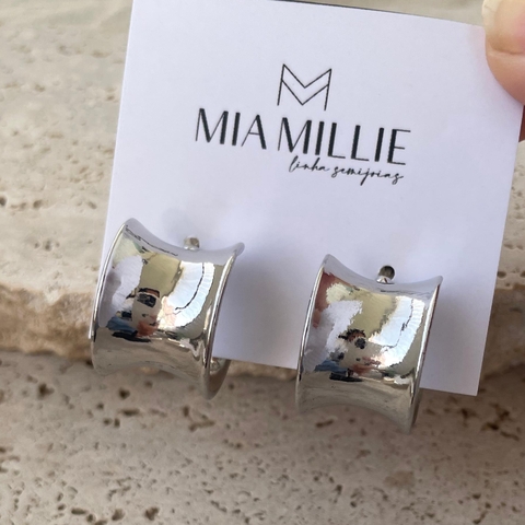 Argola Arabella Pino (prateado)