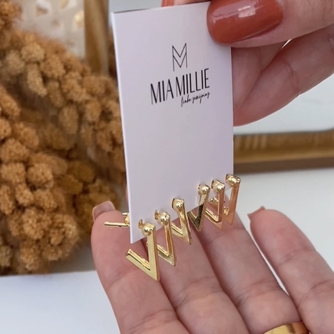 Trio de Argolinhas (triângulos)