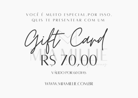 Cartão Presente (70,00)