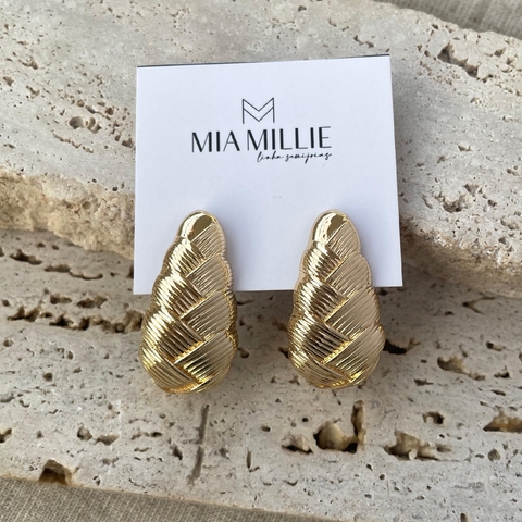 Brinco Trança Thin (dourado)