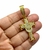 Pingente Cruz Templário Cravejado (P) Banhado A Ouro 18k - Destake Atacado
