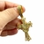 Pingente Cruz Templário Cravejado (P) Banhado A Ouro 18k