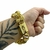 Pulseira 20mm Friso Triplo Banhado a Ouro 18k - comprar online