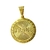 Pingente Medalha Jesus Salmo 25 (P) Banhado A Ouro 18k