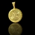 Pingente Medalha Jesus Salmo 25 (P) Banhado A Ouro 18k na internet