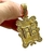 Pingente Pergaminho Fé (M) Cravejado Banhado A Ouro 18k