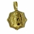 Pingente Face de Jesus Cristo 3D Octogonal Cravejado (G) Banhado A Ouro 18k - Destake Atacado