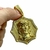 Pingente Face de Jesus Cristo 3D Octogonal Cravejado (G) Banhado A Ouro 18k