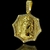 Pingente Face de Jesus Cristo 3D Octogonal Cravejado (G) Banhado A Ouro 18k na internet