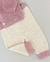 Calça de tricot Bege Rosa