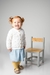 Cardigan Casaco Tricot Popcorn Branco