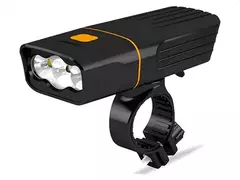 Luz para Bicicleta Triple T6 – Recargable por USB, 1200 Lúmenes, Resistente a la Lluvia