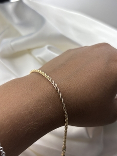 Pulseira cordão baiano ouro18k - comprar online
