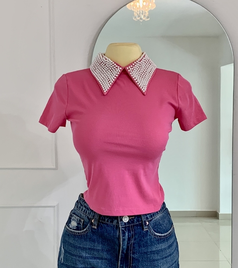 BLUSA PERLAS ROSA